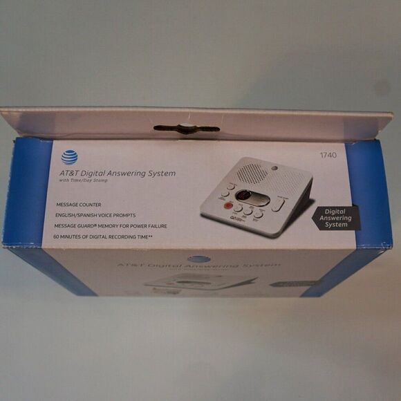 AT&T 1740 Digital Answering Machine System with Time/Day Stamp - Picture 5 of 6